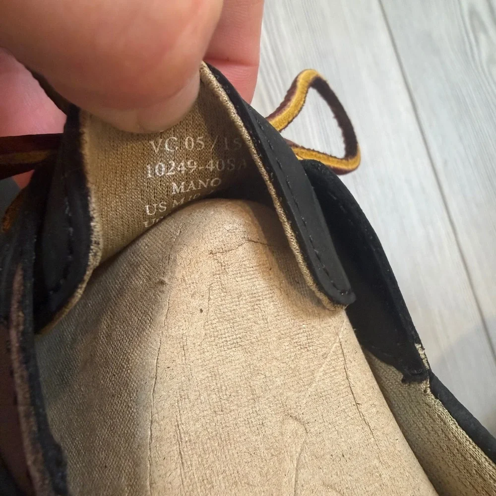 NEW OluKai Mano Black Kona Coffee Waterproof Leather Boat Shoes Mens 10